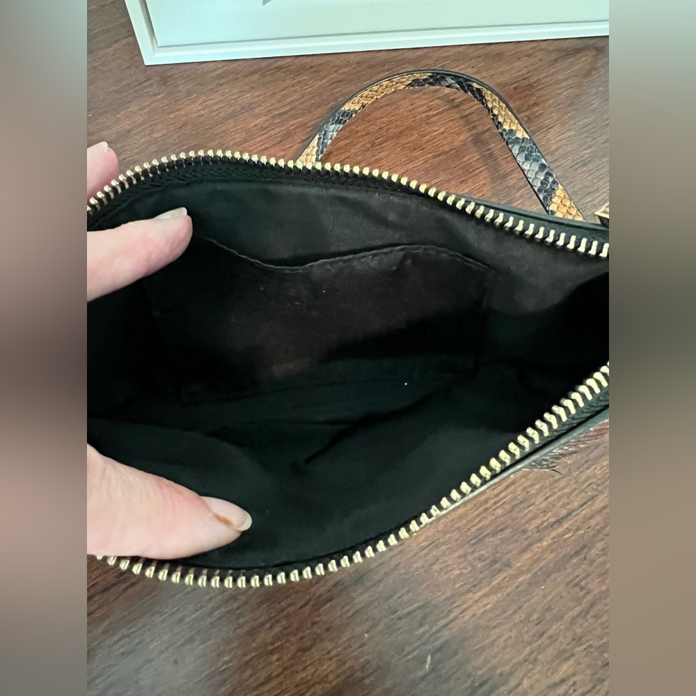 Snake Print Small Shoulder Bag Like new - Picture 7 of 11